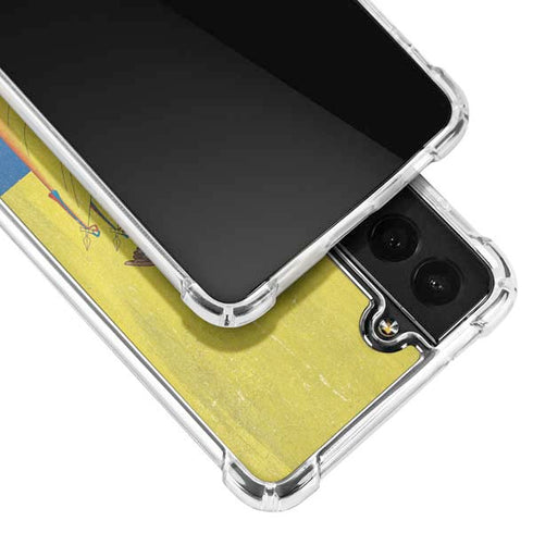Ecuador Flag Distressed Galaxy S21 5G Clear Case
